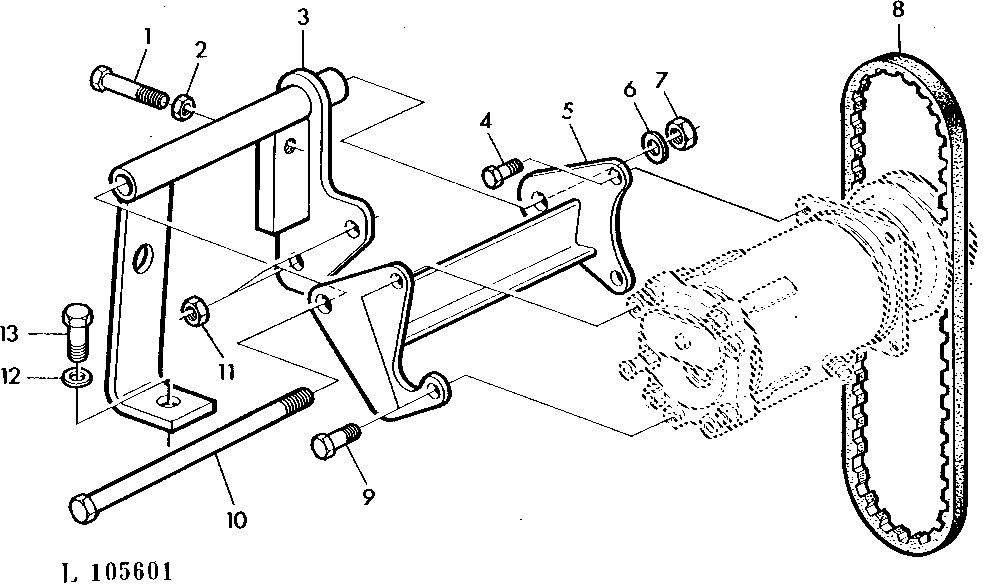 COMPRESSOR MOUNTING PARTS (WITH AIR CONDITIONING)