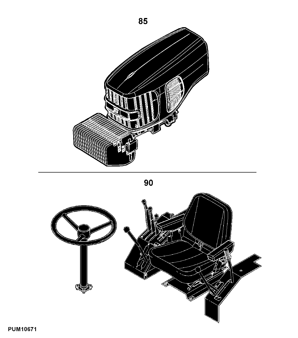 6100D, 6110D, 6115D, 6125D, 6130D, 6140D Tractors (S.N. -050000) (Worldwide Edition)