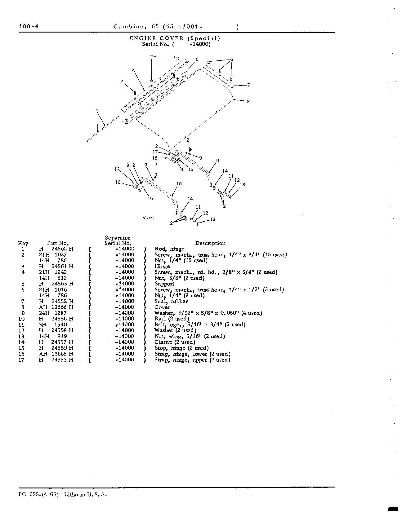 Engine Powershaft, Gasoline Tank, and Engine Cover (Continued)