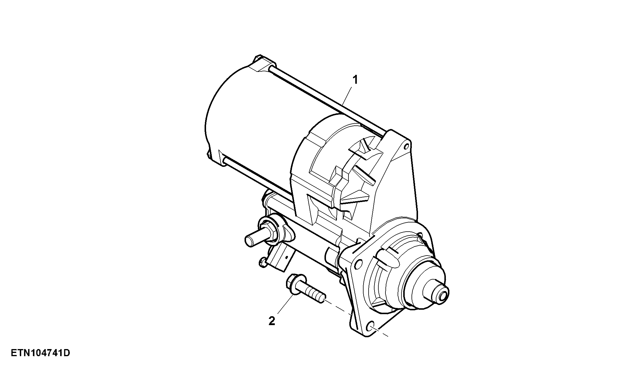 Starter Motor, 15.0 L, FT4 Engine