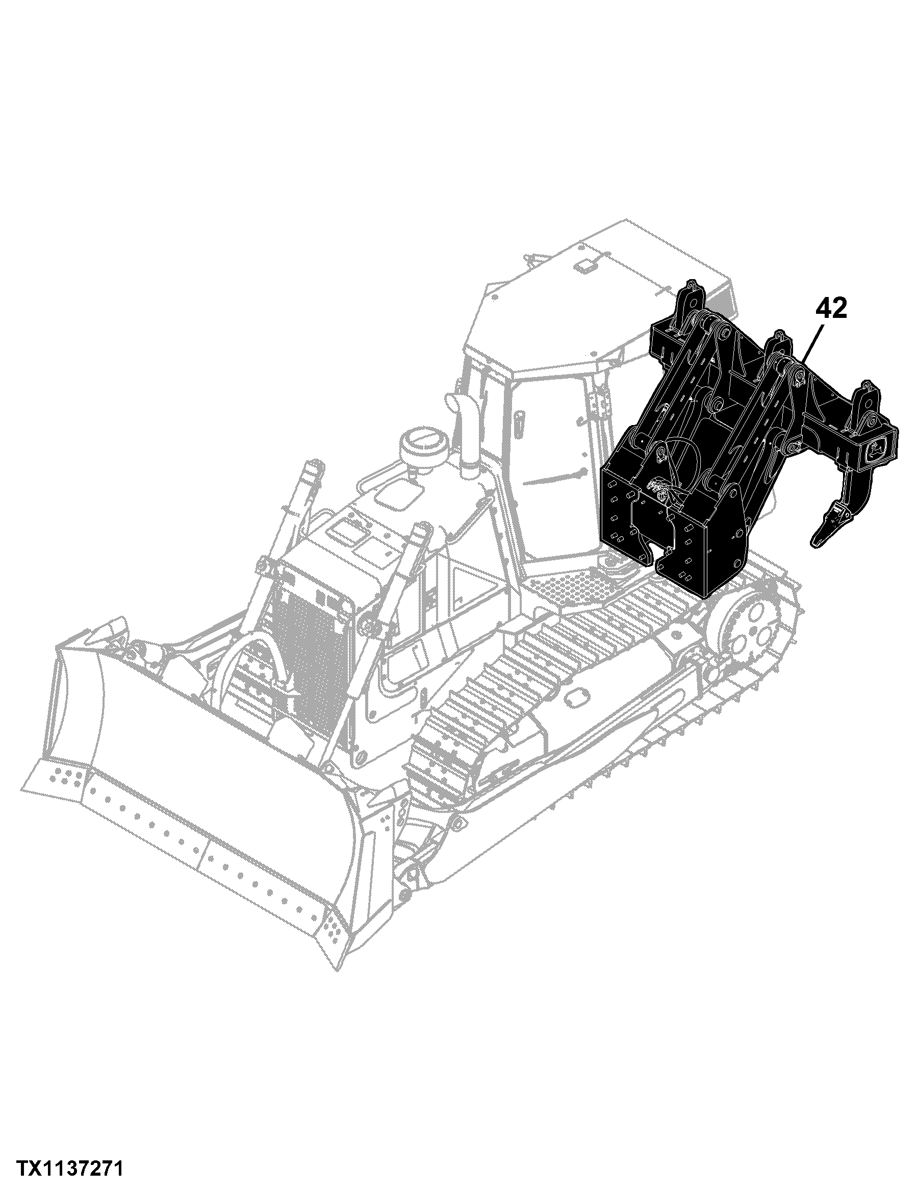 750K Crawler Dozer (PIN: 1T0750KX_ _E216966 - 270478) Engine 6068HT074