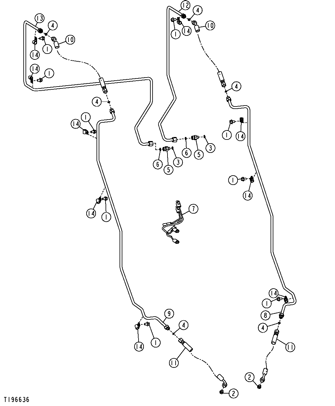 Pin Disconnect Hydraulic Lines (Tool Carrier)