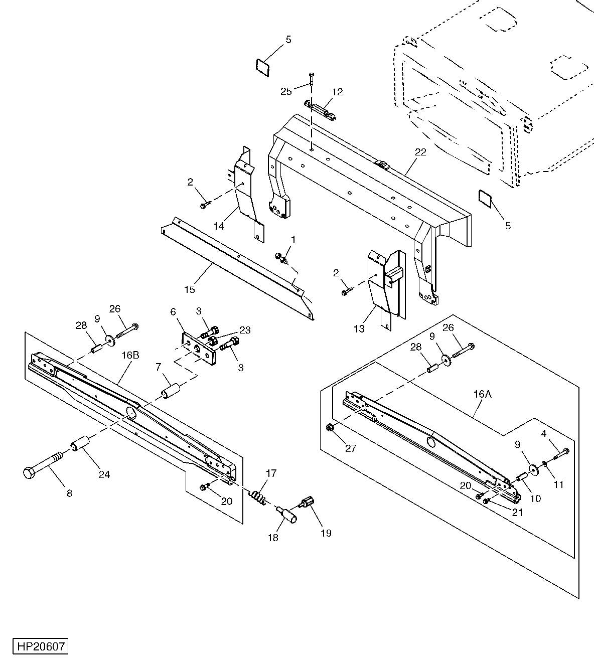 FEEDER HOUSE FRAME, TILT BEAM AND CLOSURE PLATES - CONTOUR MASTER