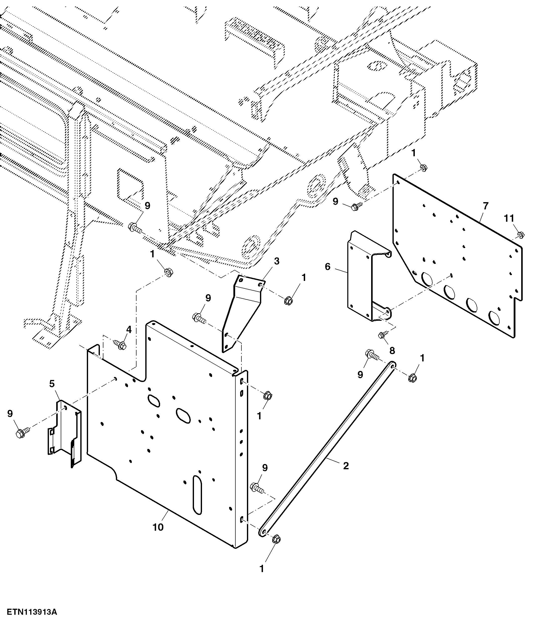 Grain Tank Electrical Components Mounting Brackets W/ 5 Speed, ProDrive™