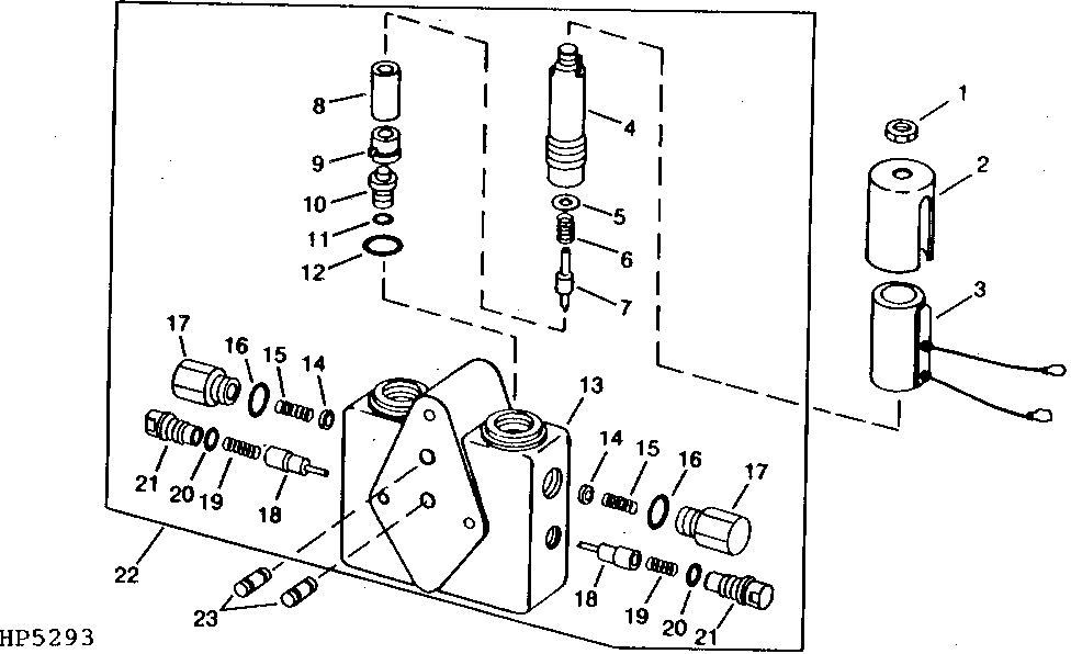 SOLENOID CONTROL VALVE FOR AUGER SWING (650100 - )