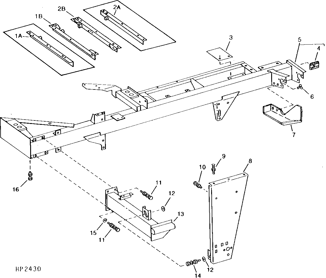 OPERATOR'S PLATFORM, LANDING, AND CHANNEL SUPPORTS