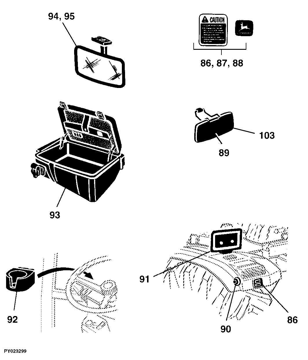 92 OPERATORS STATION, CONTROLS, ACCESSORIES
