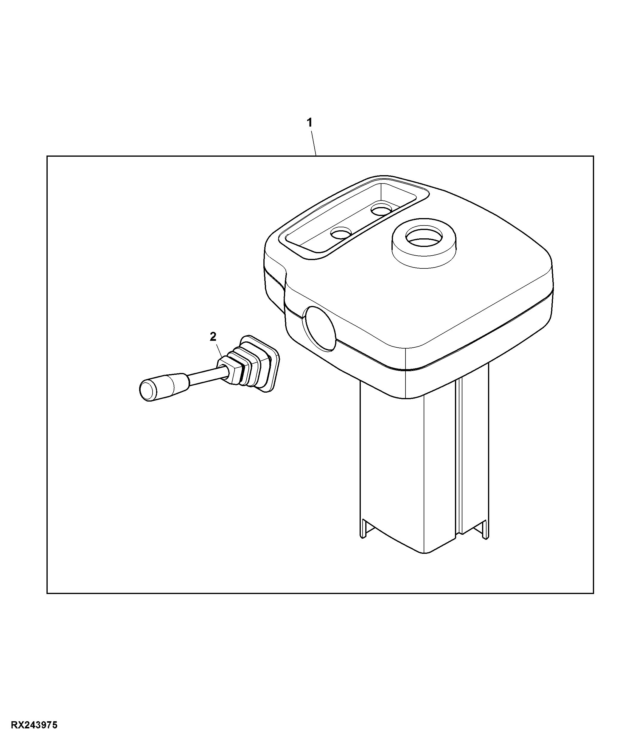 Steering Column and Mounting, W/ RH Reverser