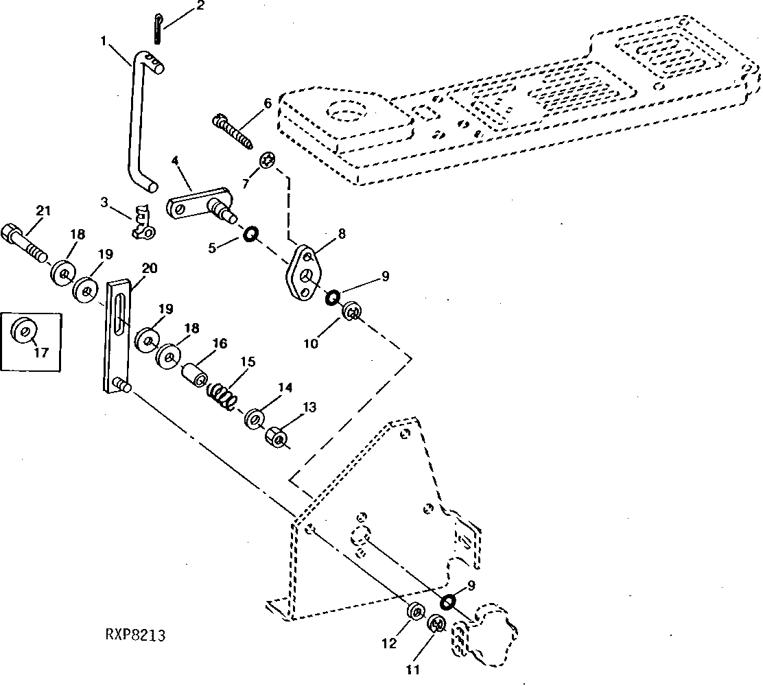 Hitch Lever Friction Strap And Sensor Linkage