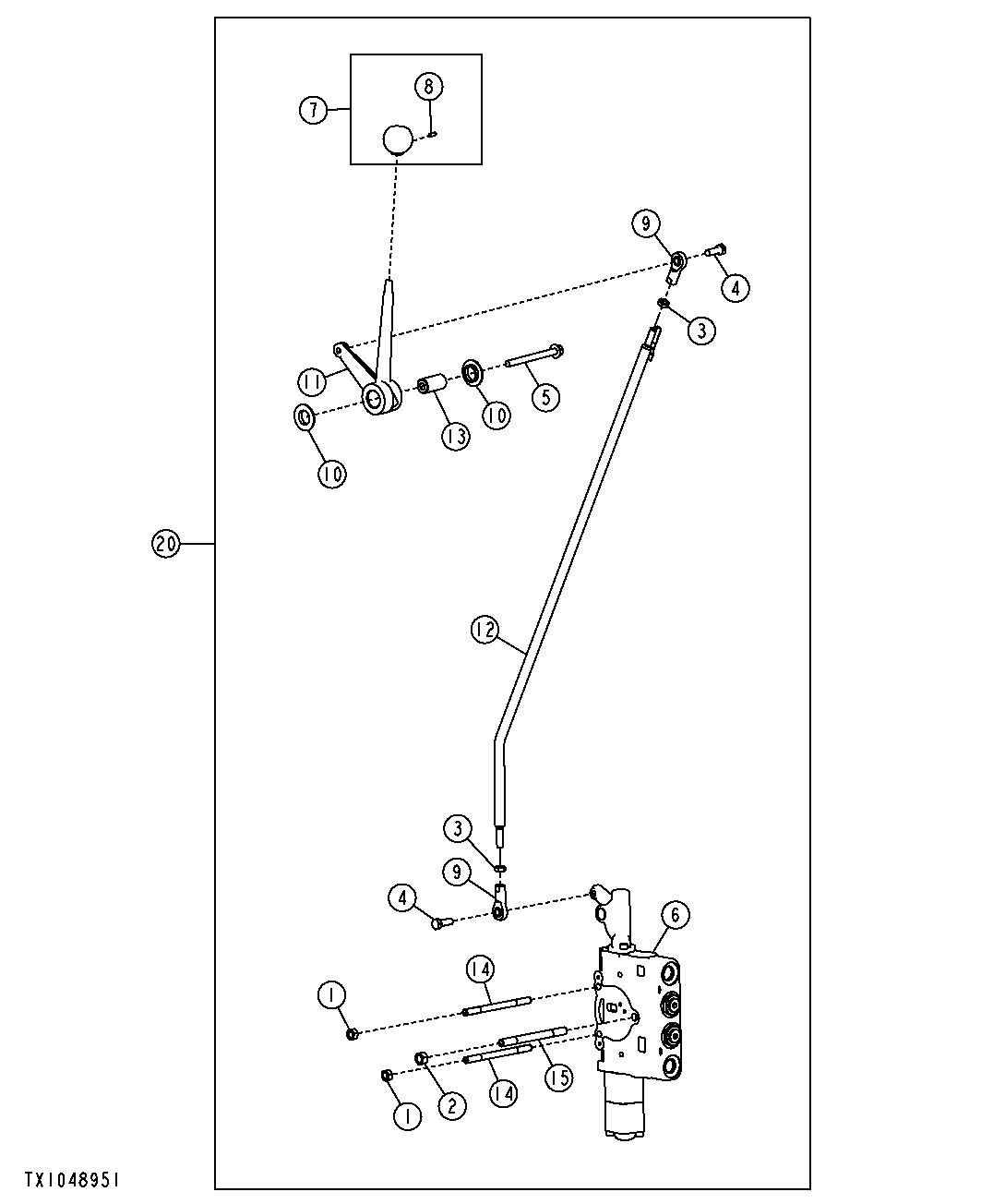 Right 6 Function Control Valve Kit, Scarifier
