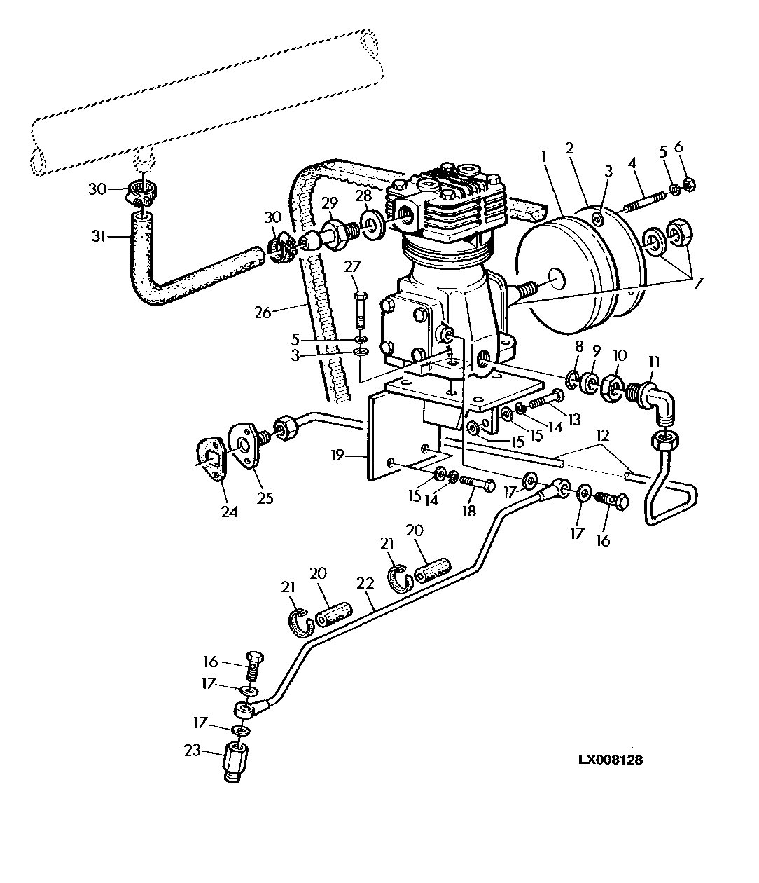 AIR COMPRESSOR INSTALLATION, TRAILER AIR BRAKE (WITH CAB)