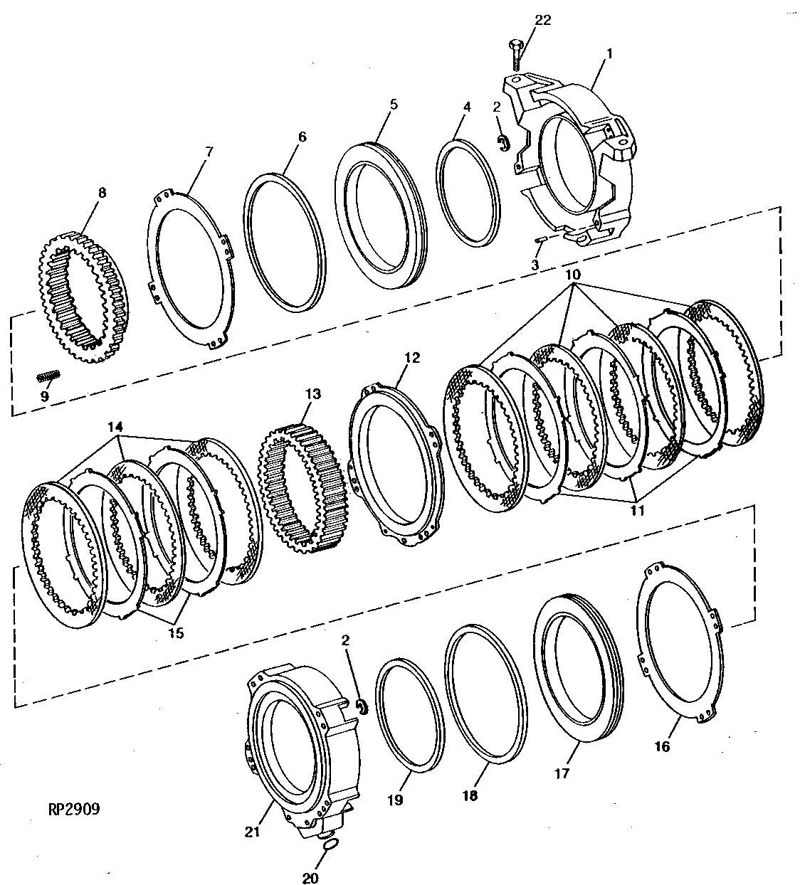First And Second Planetary Brakes (Power Shift Transmission)