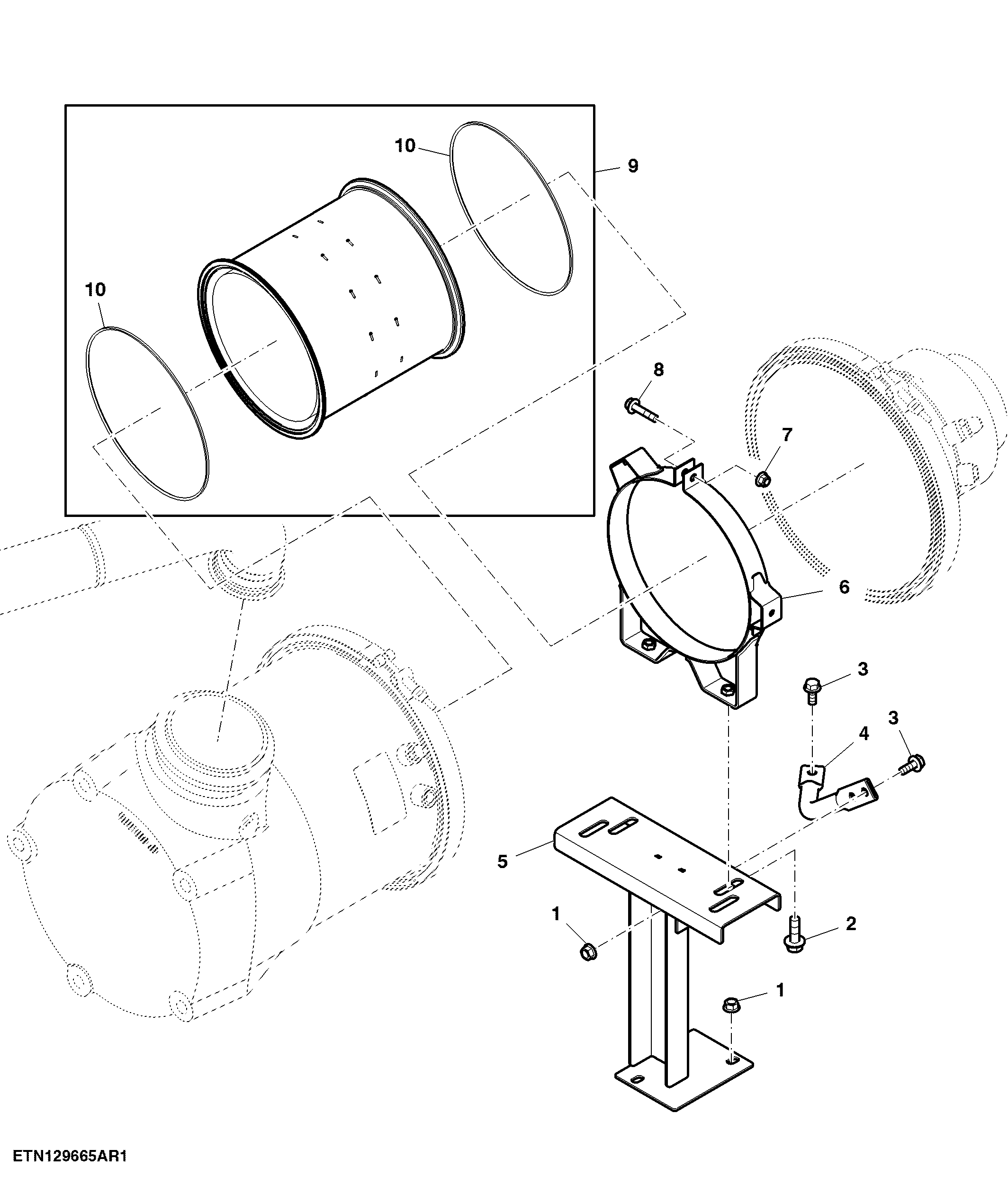 Brackets, DOC / DPF Interim Tier 4 (094132 - )