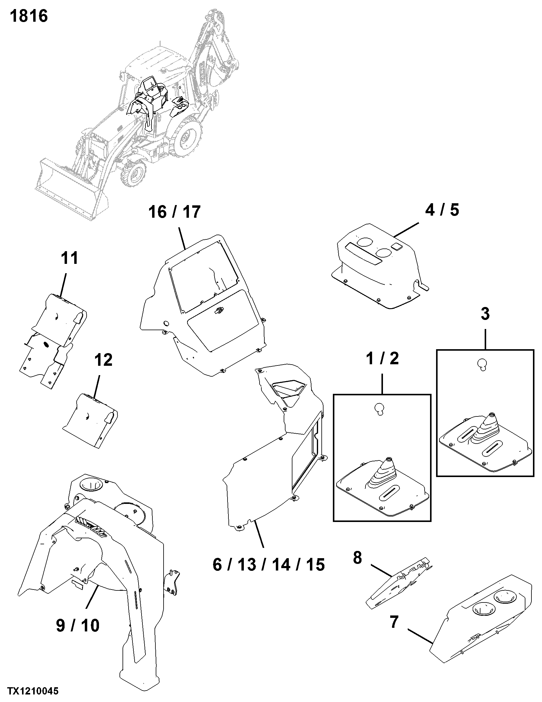 1816 Instrument and Control Mounting Structure