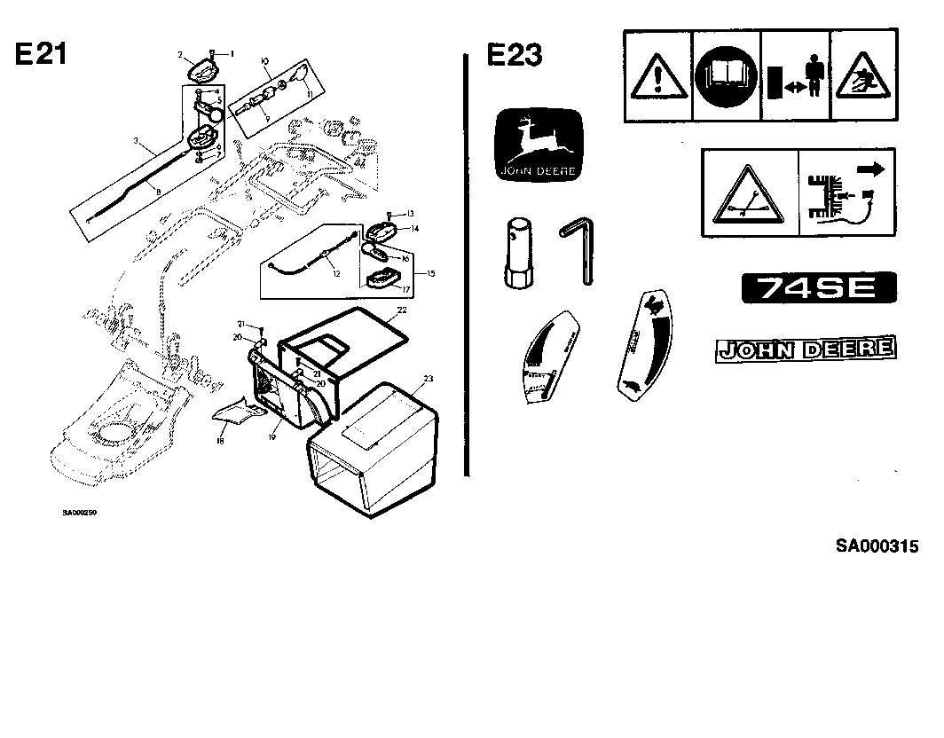 50 74SE (001000-) SELF PROP.MOWER,ELECTR.START