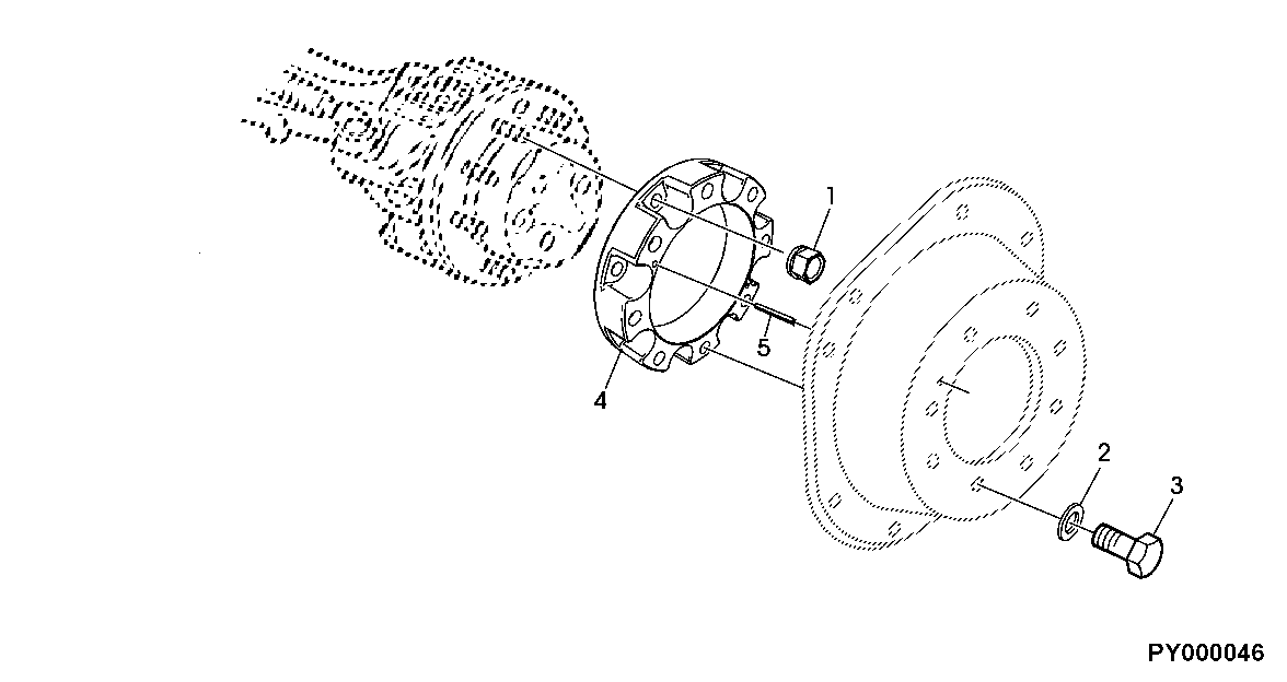 SPACER FOR INCREASED TREAD WIDTH (MFWD AXLE)
