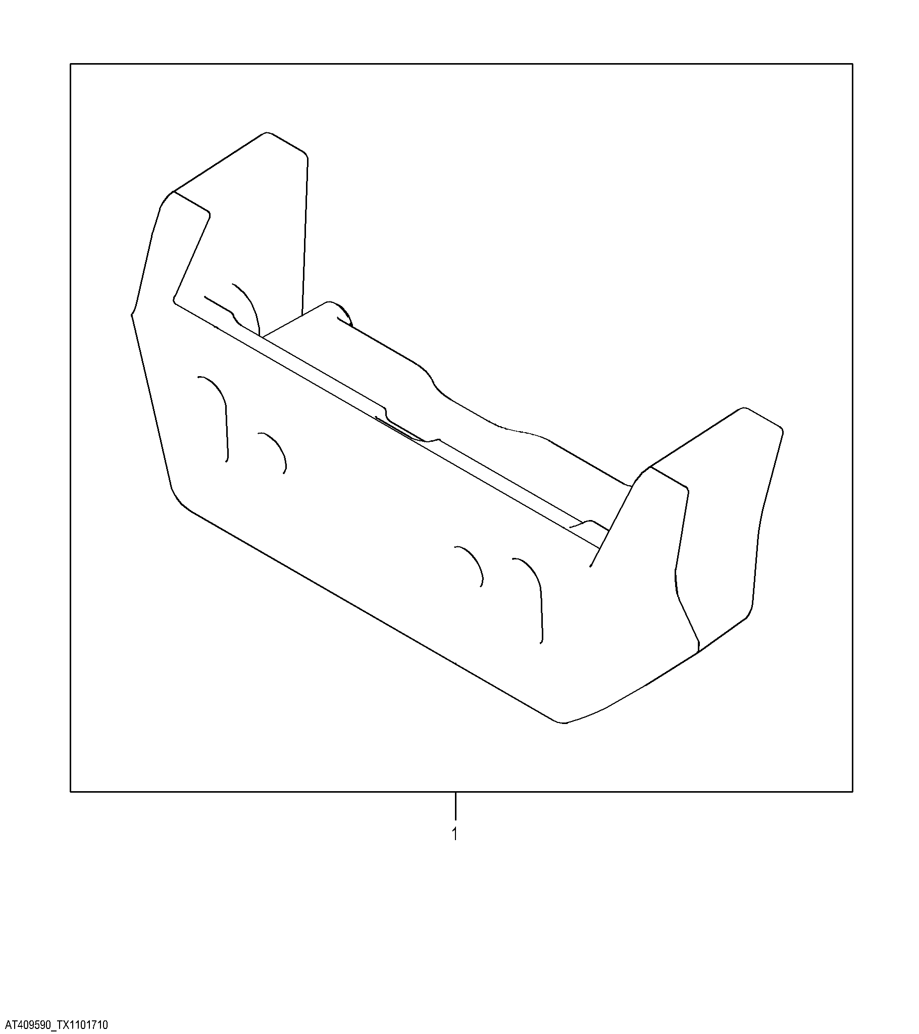 Front Counterweight Kit, 272 kg (600 lbs.)