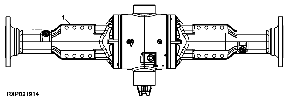 RE68144 Complete Axle