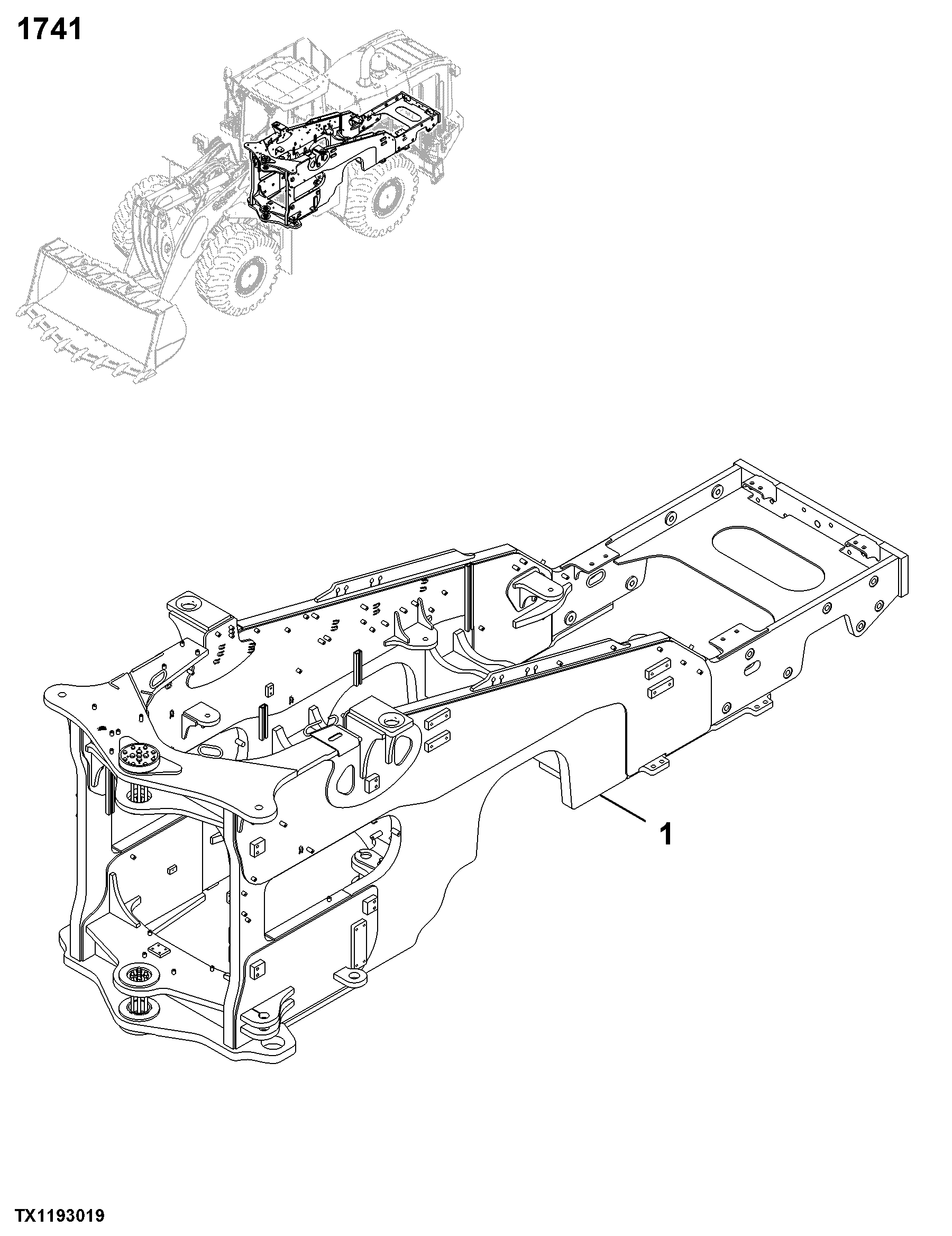 1741 Engine or Main Frame