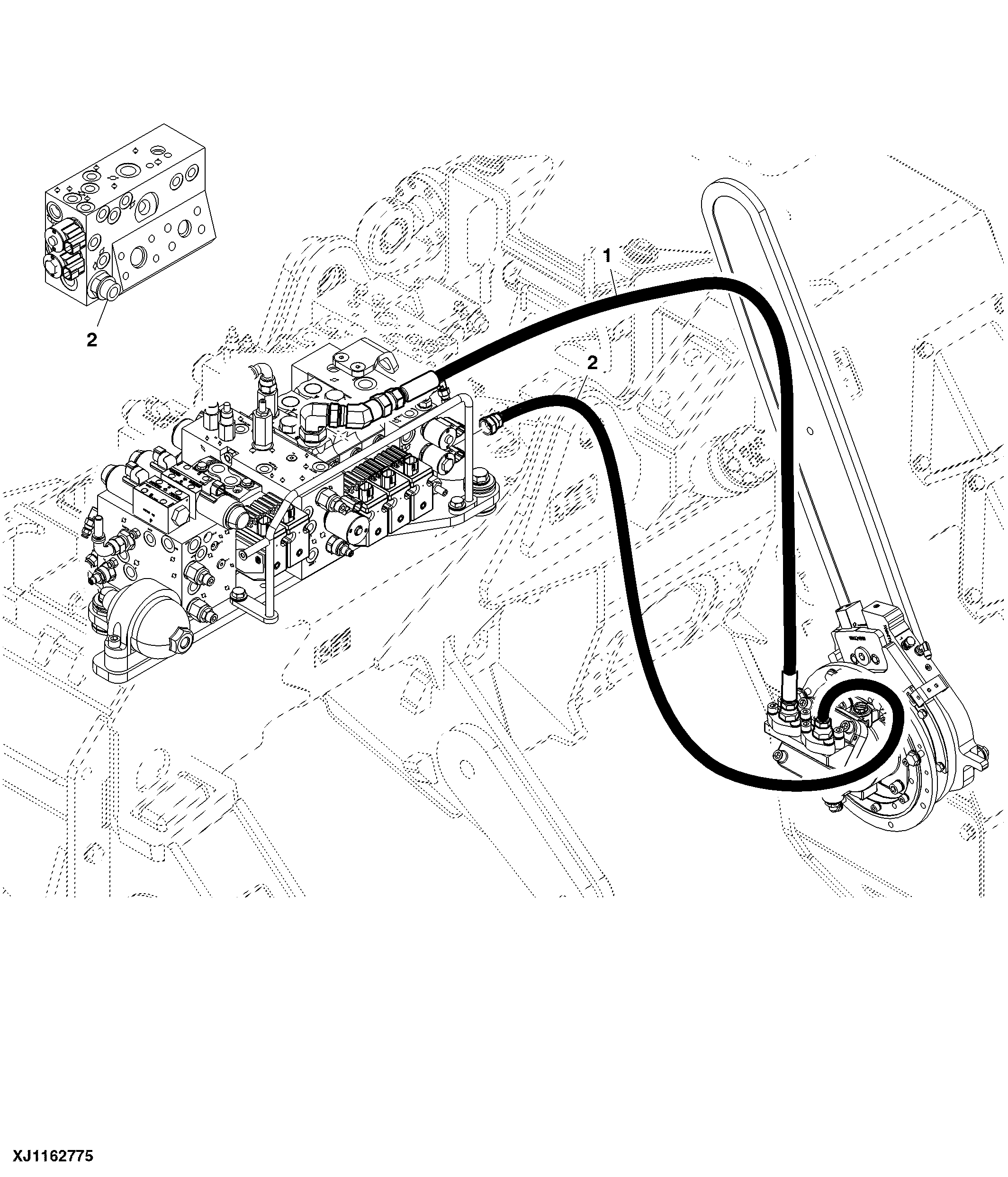 3/4 Main Saw Motor Hoses