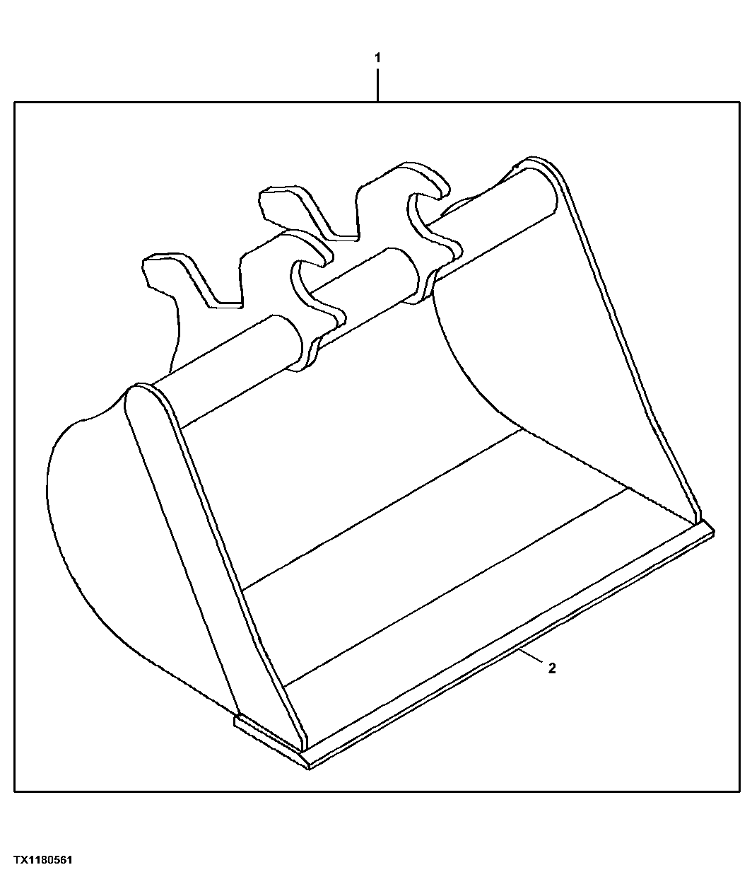 Ditching Bucket, 76.2 cm (30 in) 0.124 m³ (4.4 ft³)