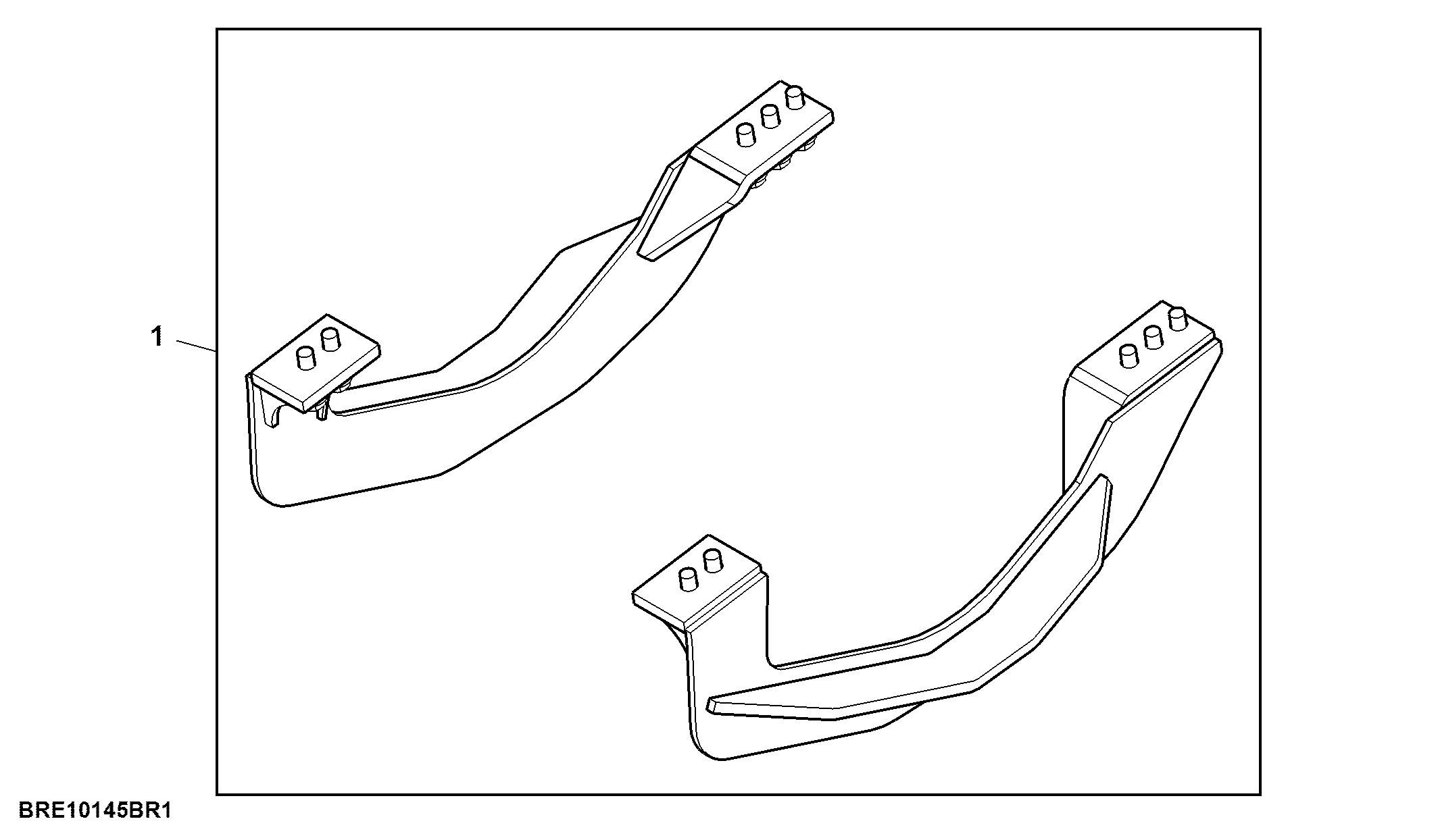 Front Axle Support, Double Reduction, Attachment