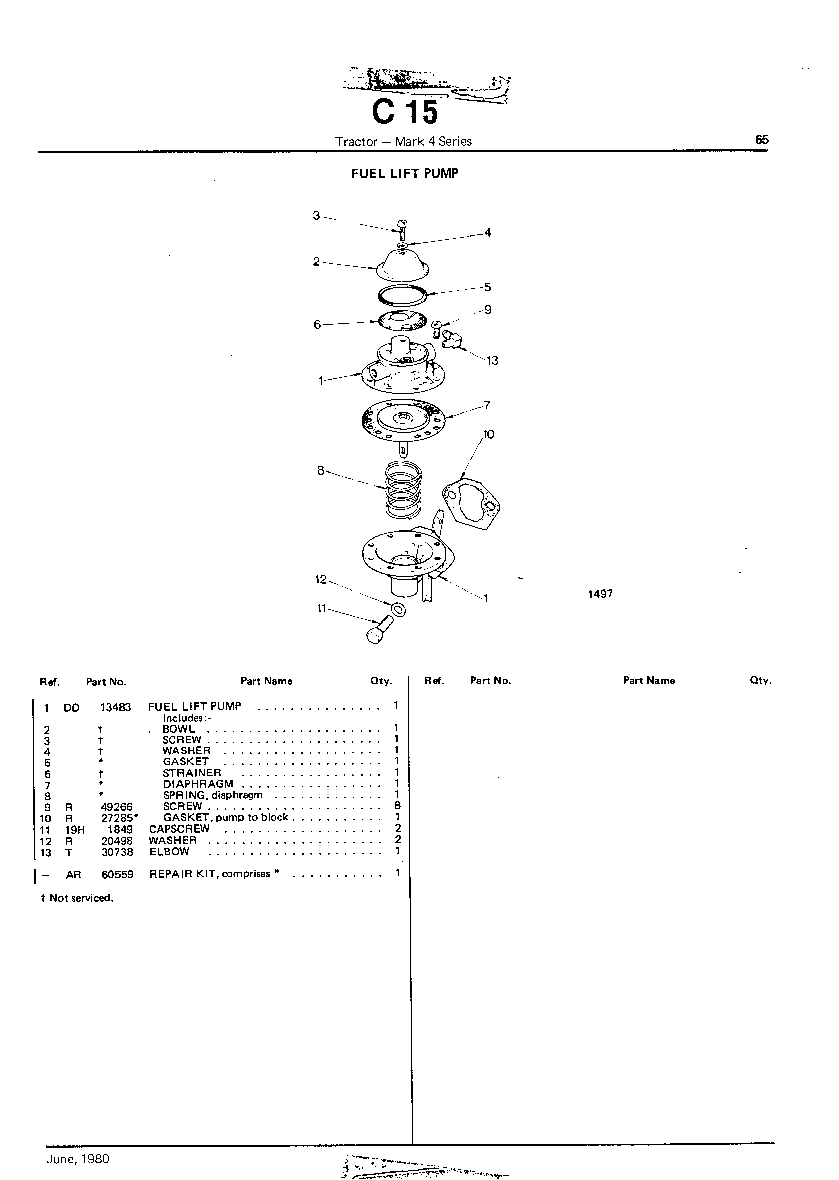 Fuel Lift Pump (Continued)