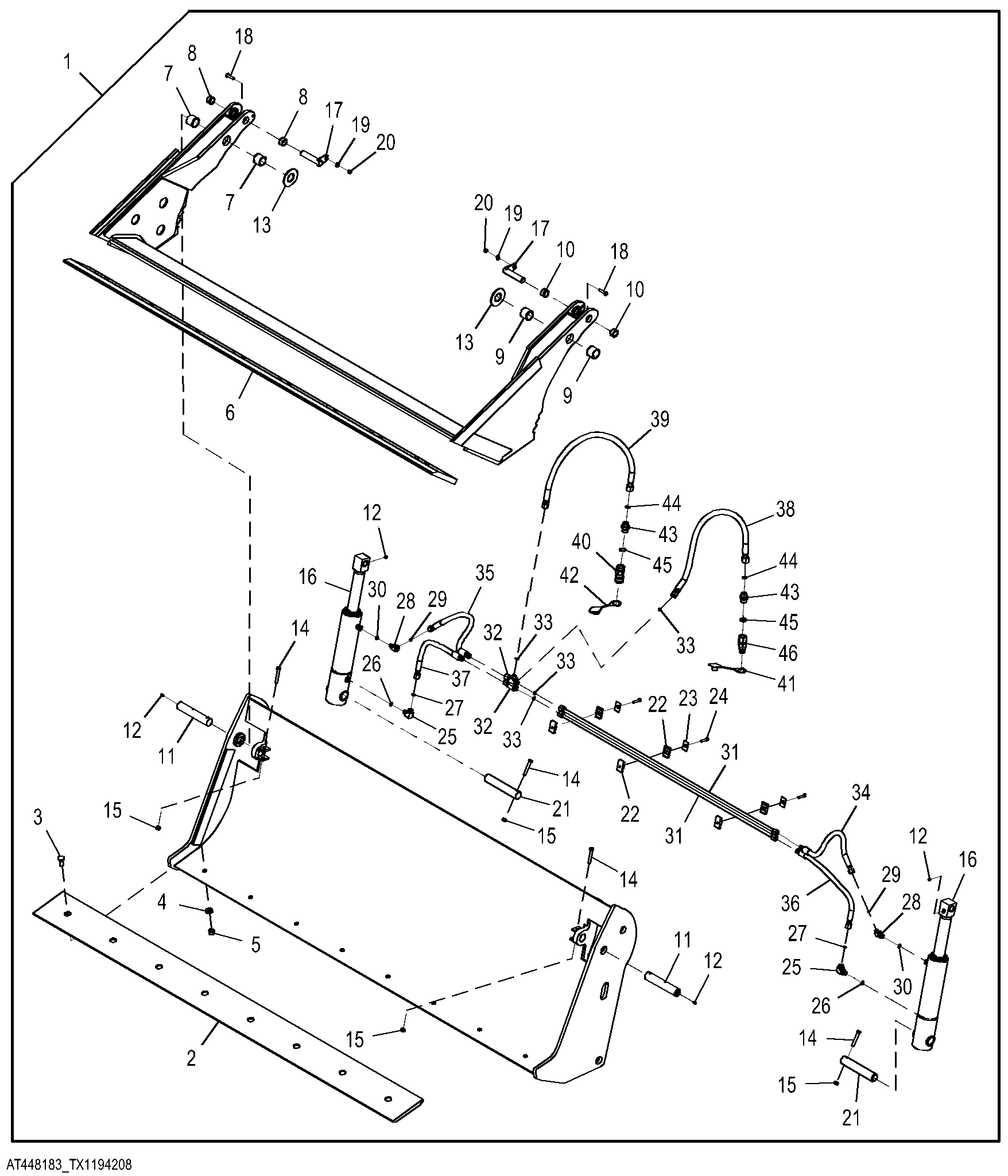 Multipurpose Coupler Bucket Kit 2.44 m (96.000 in) 1.00 m³ (1.31 yd³)