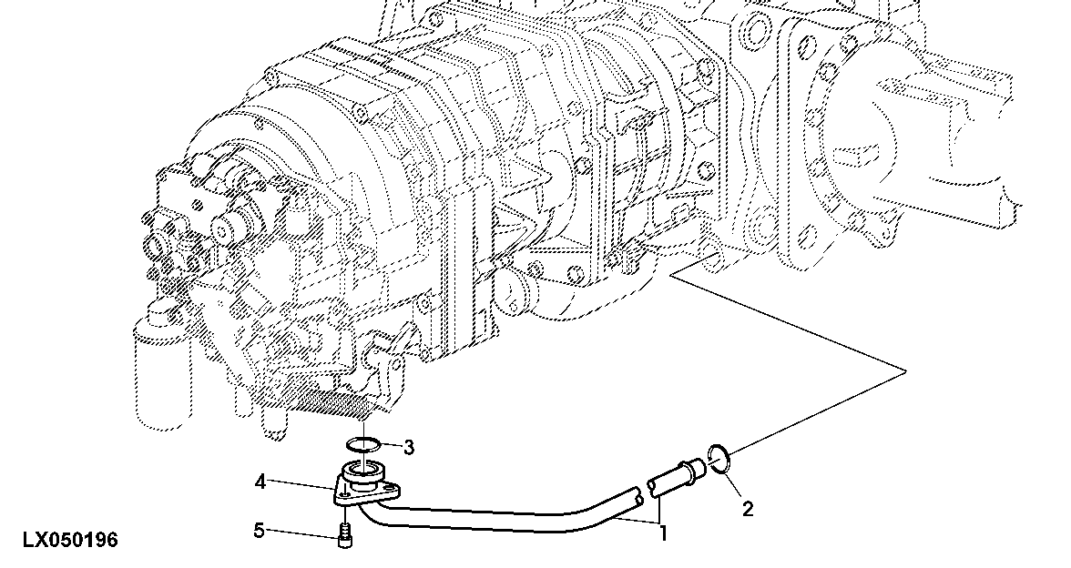 Suction Line, Transmission Oil Pump, Syncroplus Or Powrreverser