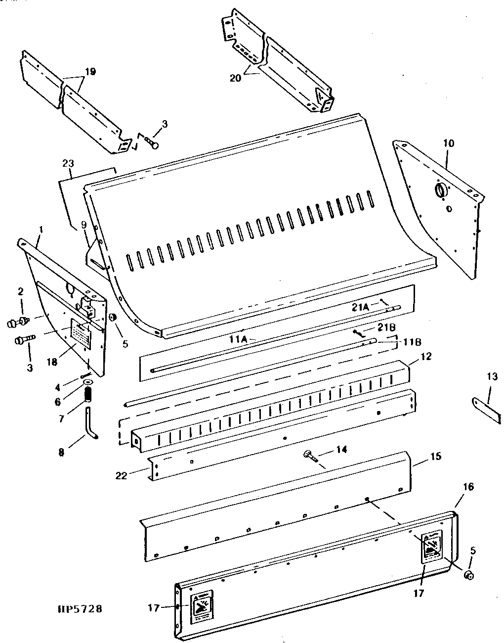 STRAW CHOPPER HOUSING AND KNIFEBANK (640401 - )
