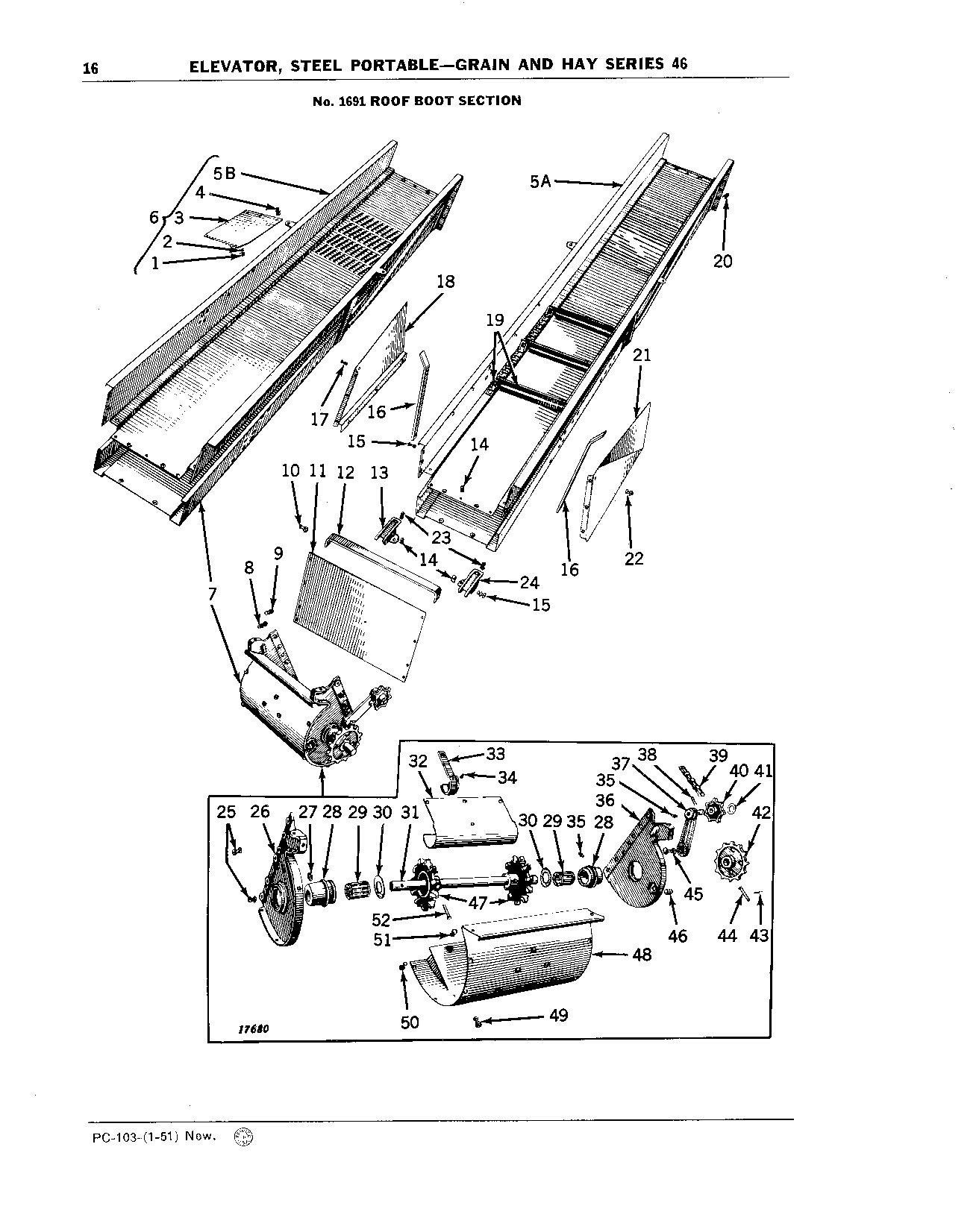 Section, Roof Boot