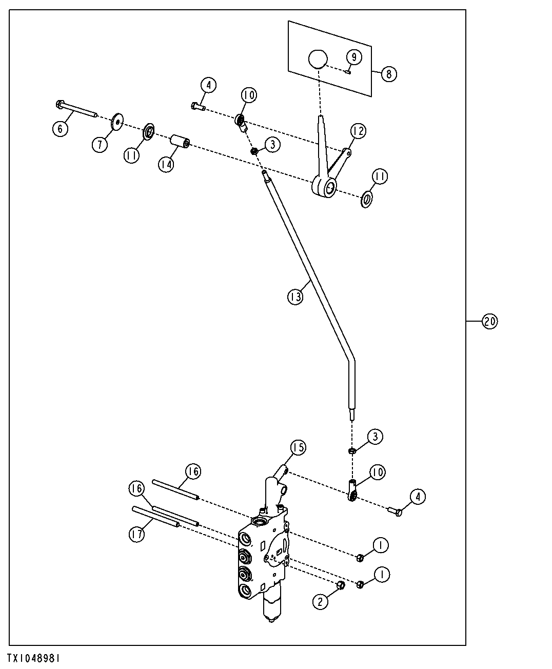 Left 6 Function Control Valve Kit (Auxiliary With Float)