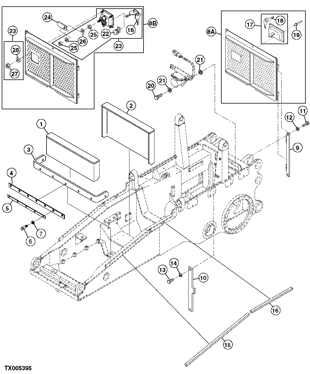 PERFORATED REAR DOOR/ADDITIONAL SEALING FOR MAIN FRAME BELLY PAN AREA