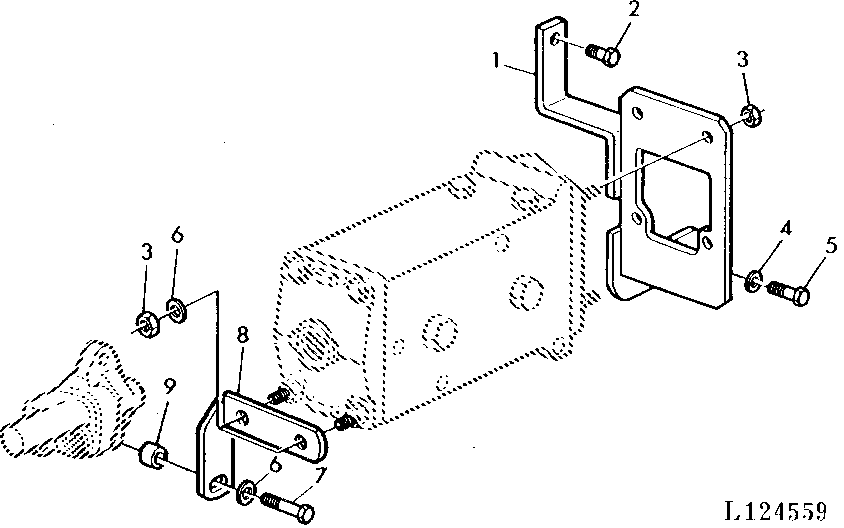 BRACKET FOR SELECTIVE CONTROL VALVES (POPPET TYPE)