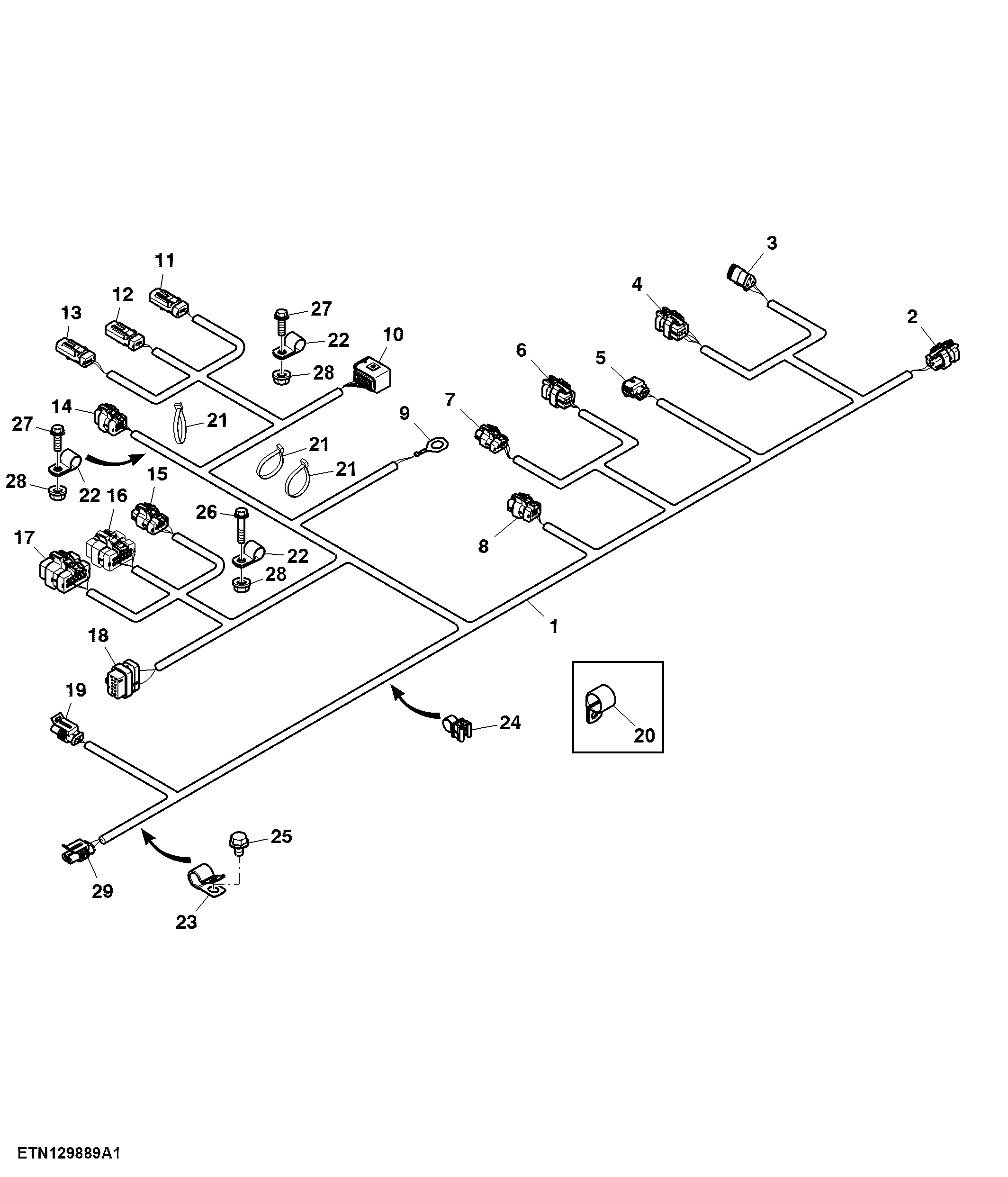Wiring Harness, After Treatment ( - 420000)