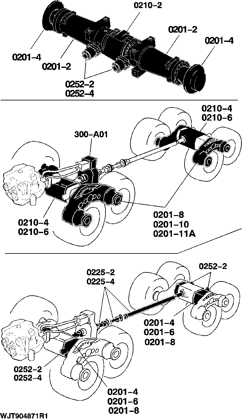 2 Axles, Differentials & Suspension Systems 1110D T3