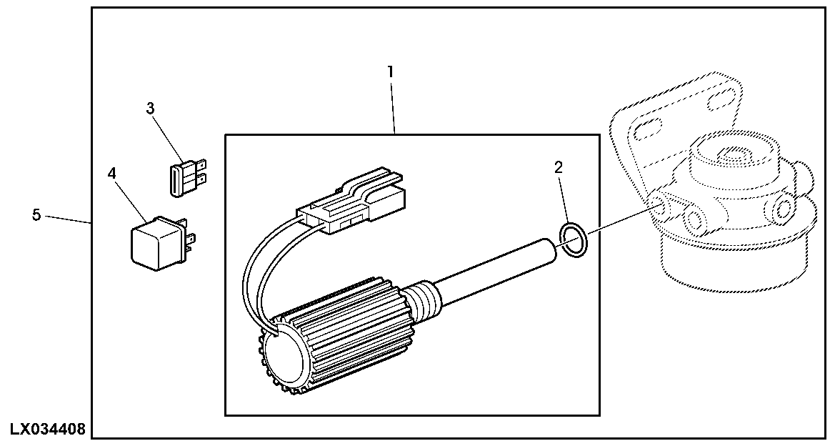 FUEL PREHEATER ELEMENT - FIELD INSTALLATION KIT (ECU, LEVEL 4)