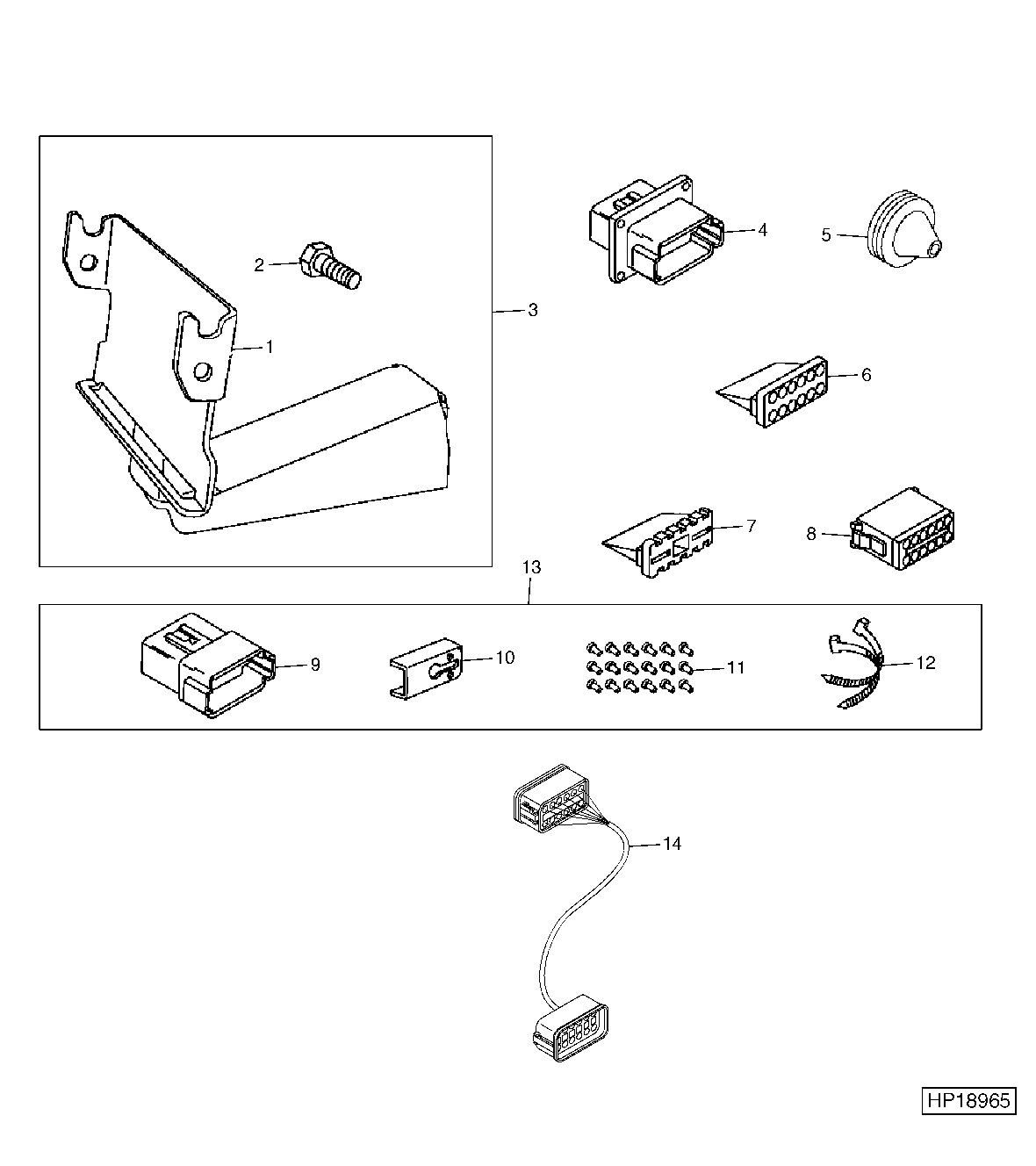 AutoTrac™, Position Receiver Bracket / Connector, 4895, 4995
