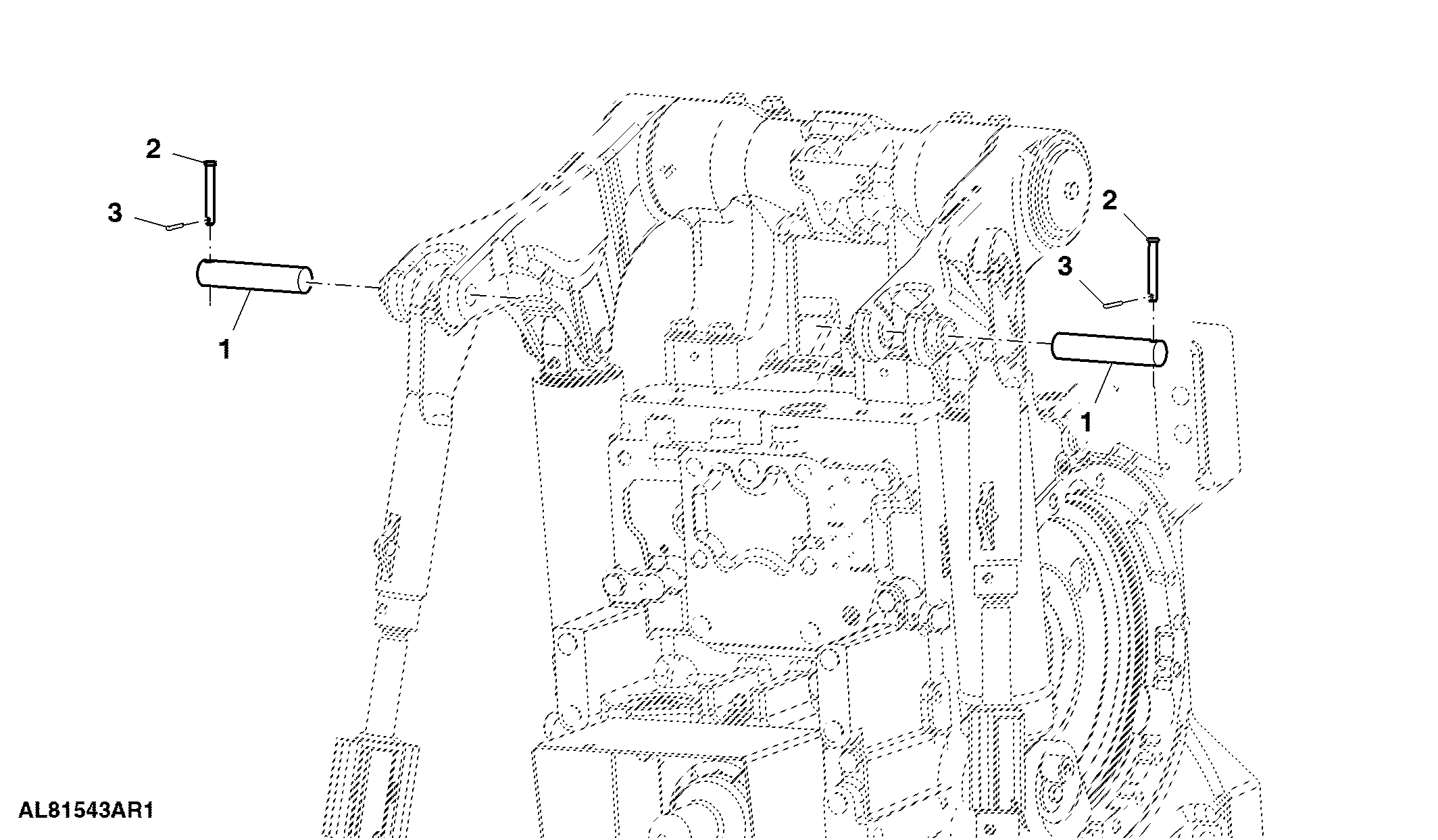 Lift Link Mounting Parts ( - 009999)