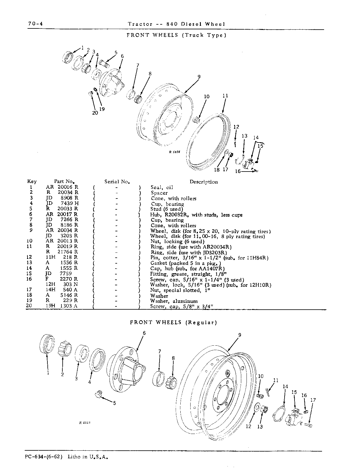 Steering Mechanism, Front Axle, and Front and Rear Wheels (Continued)