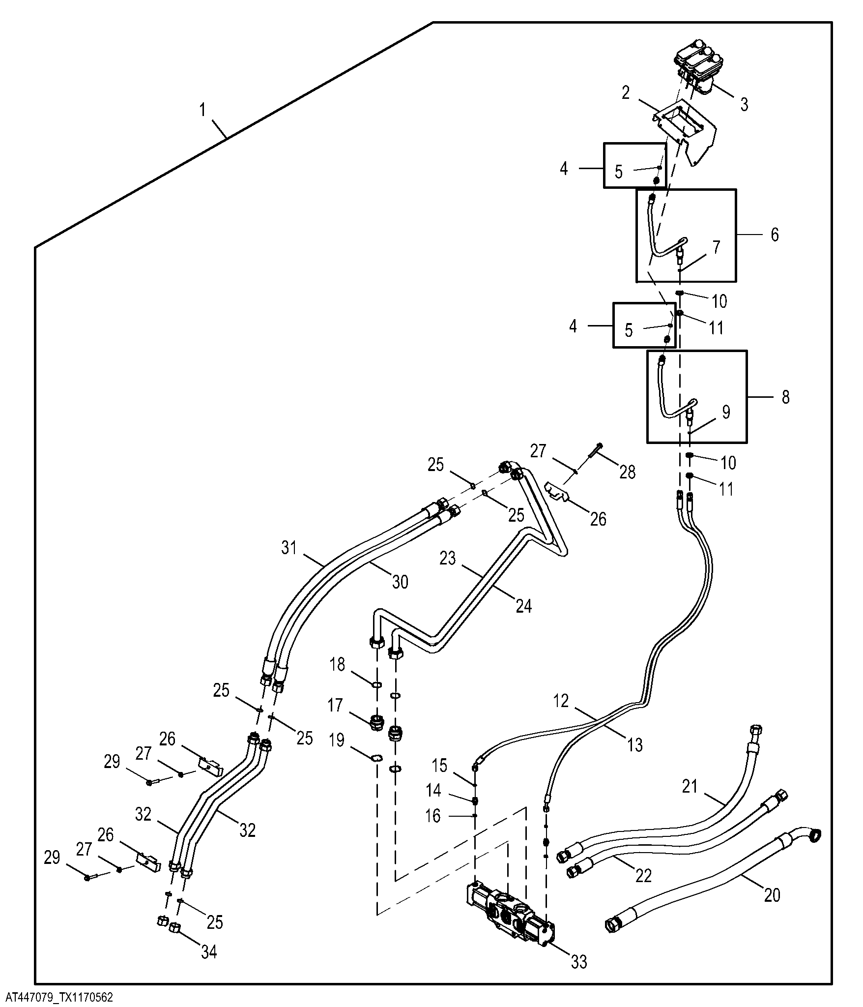 2-Lever to 3-Lever Pilot Controller Conversion Kit (662428 - )