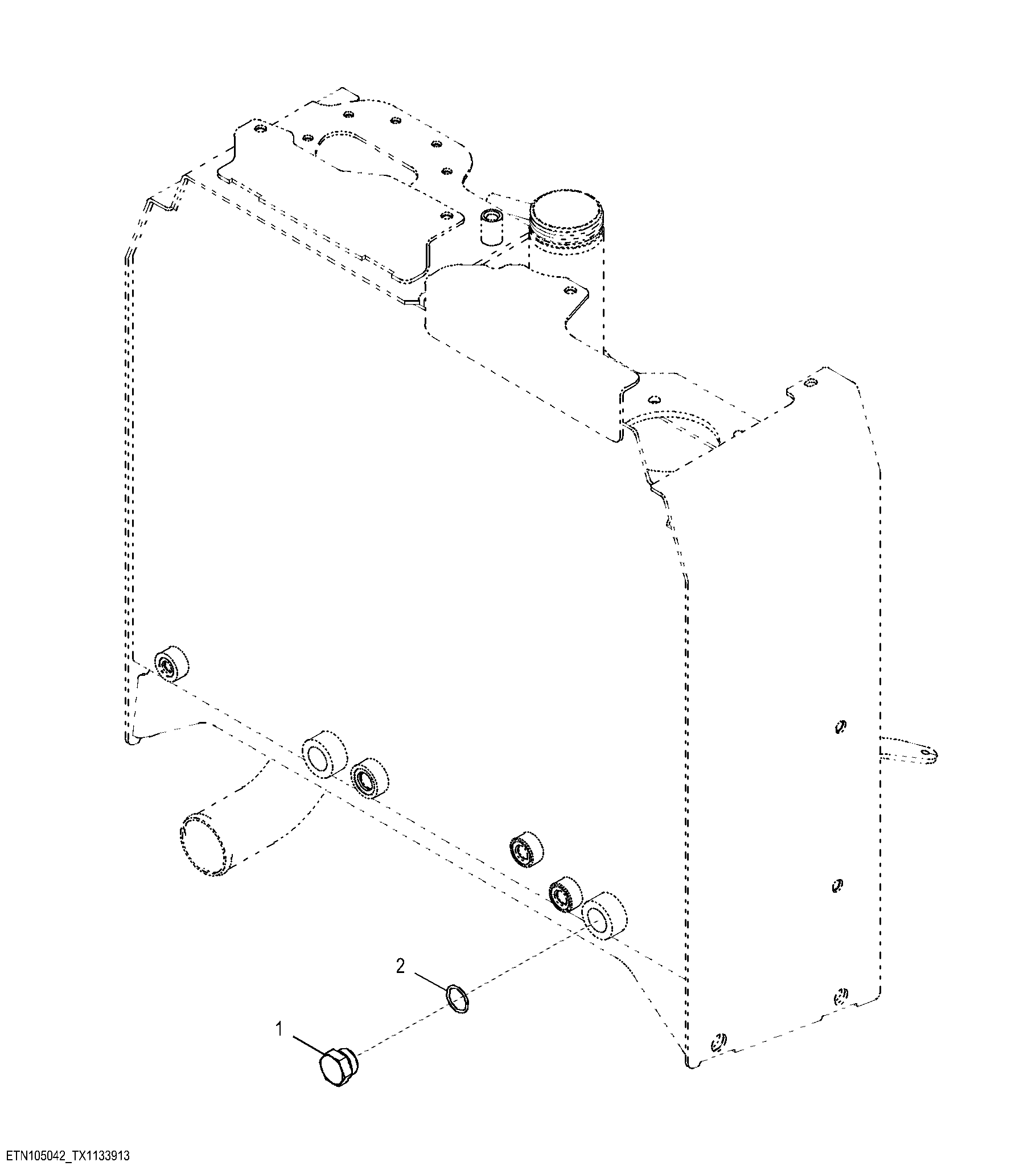 Secondary Steering Hydraulic Tank Port Plug