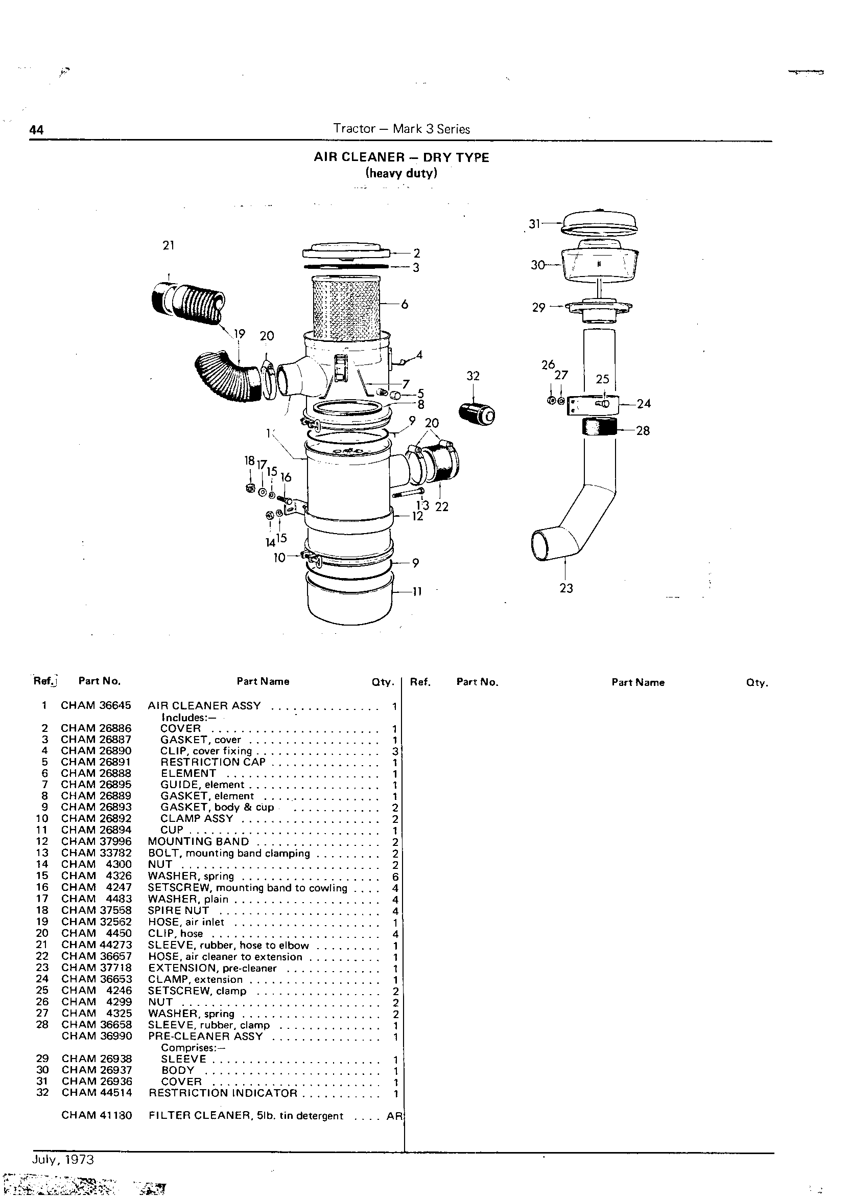 Air Cleaner - Dry Type - Heavy Duty