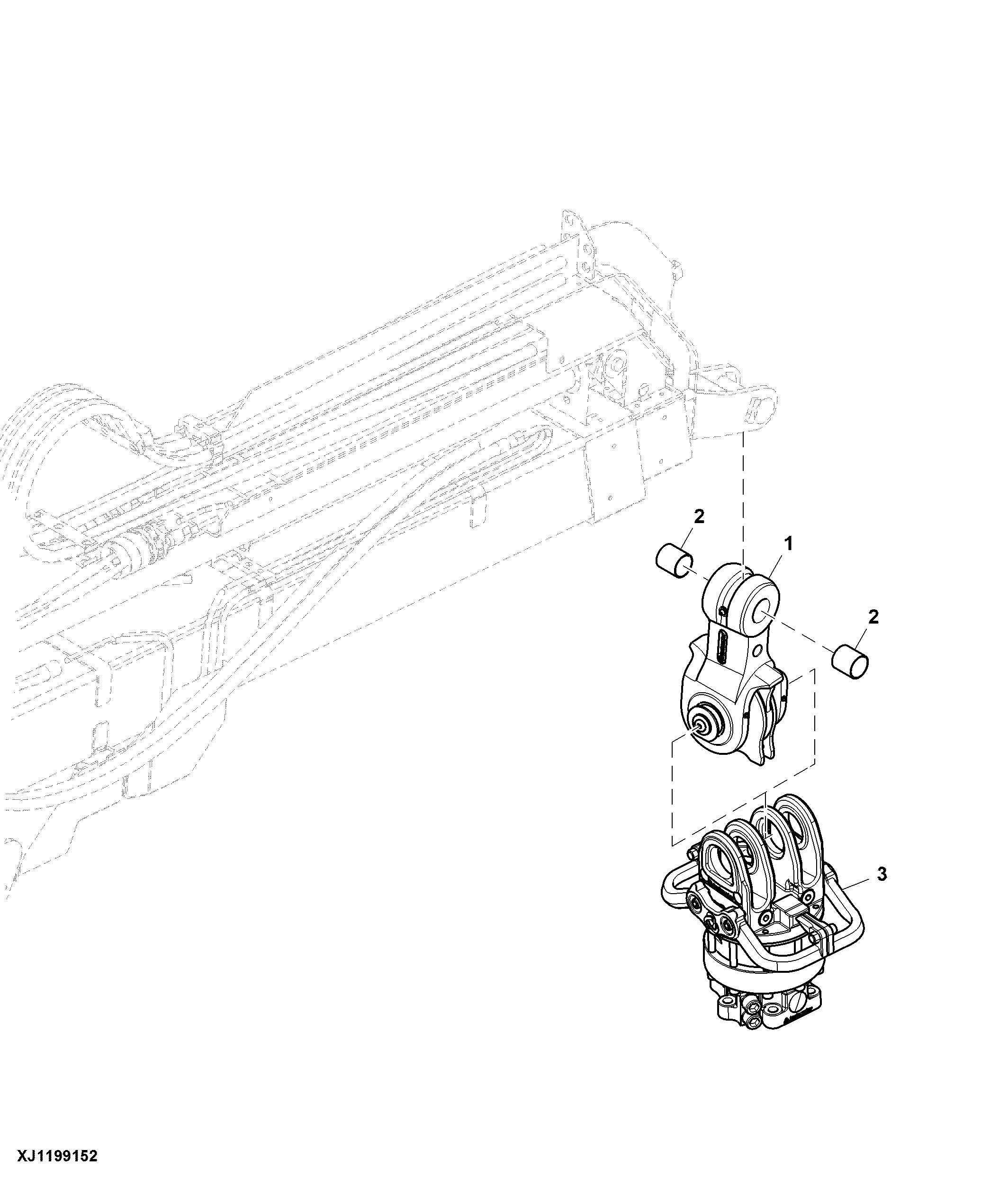 Link W/ Multi Plate Brake Damper, Rotator G121-2
