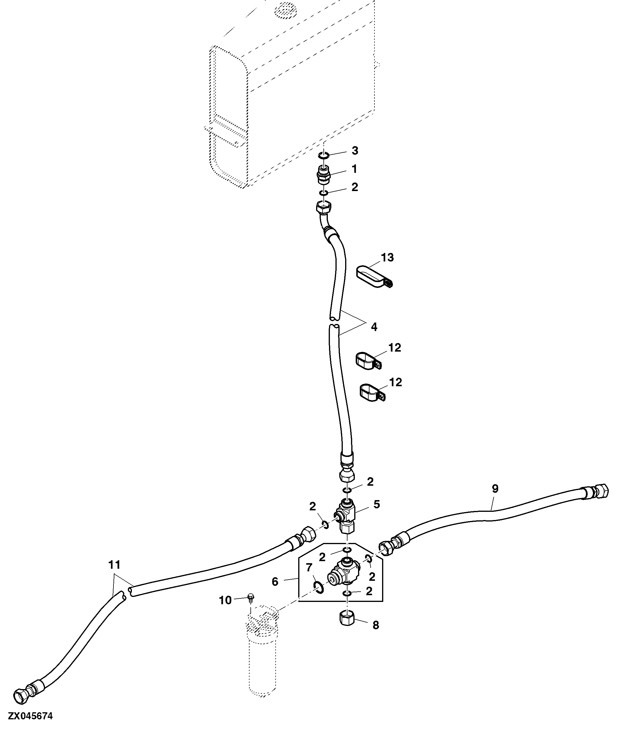Hydraulic Return Lines, With Chaff Spreader - IT4