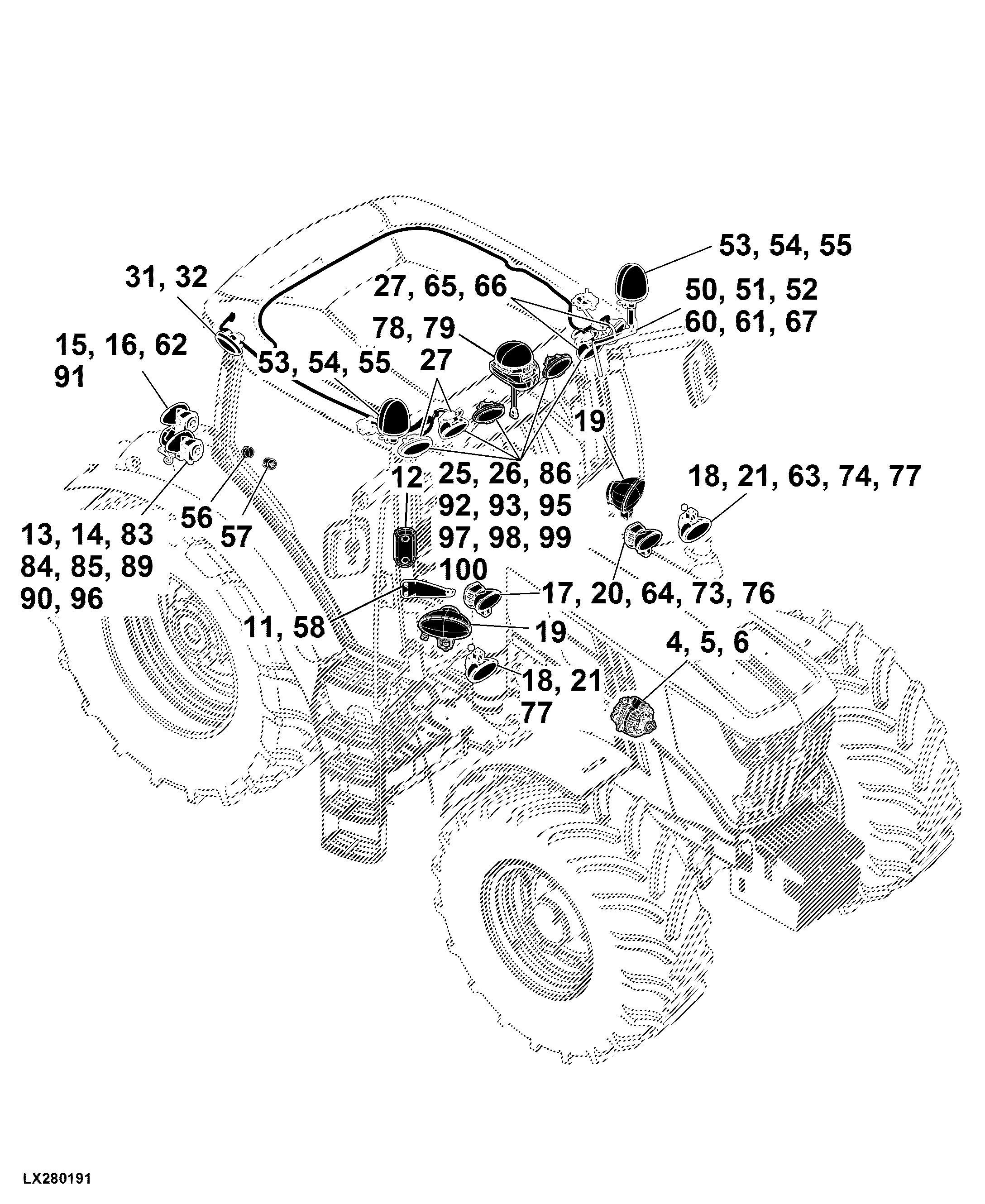 41 Electrical Components, Basic Equipment W/O Wiring Harnesses