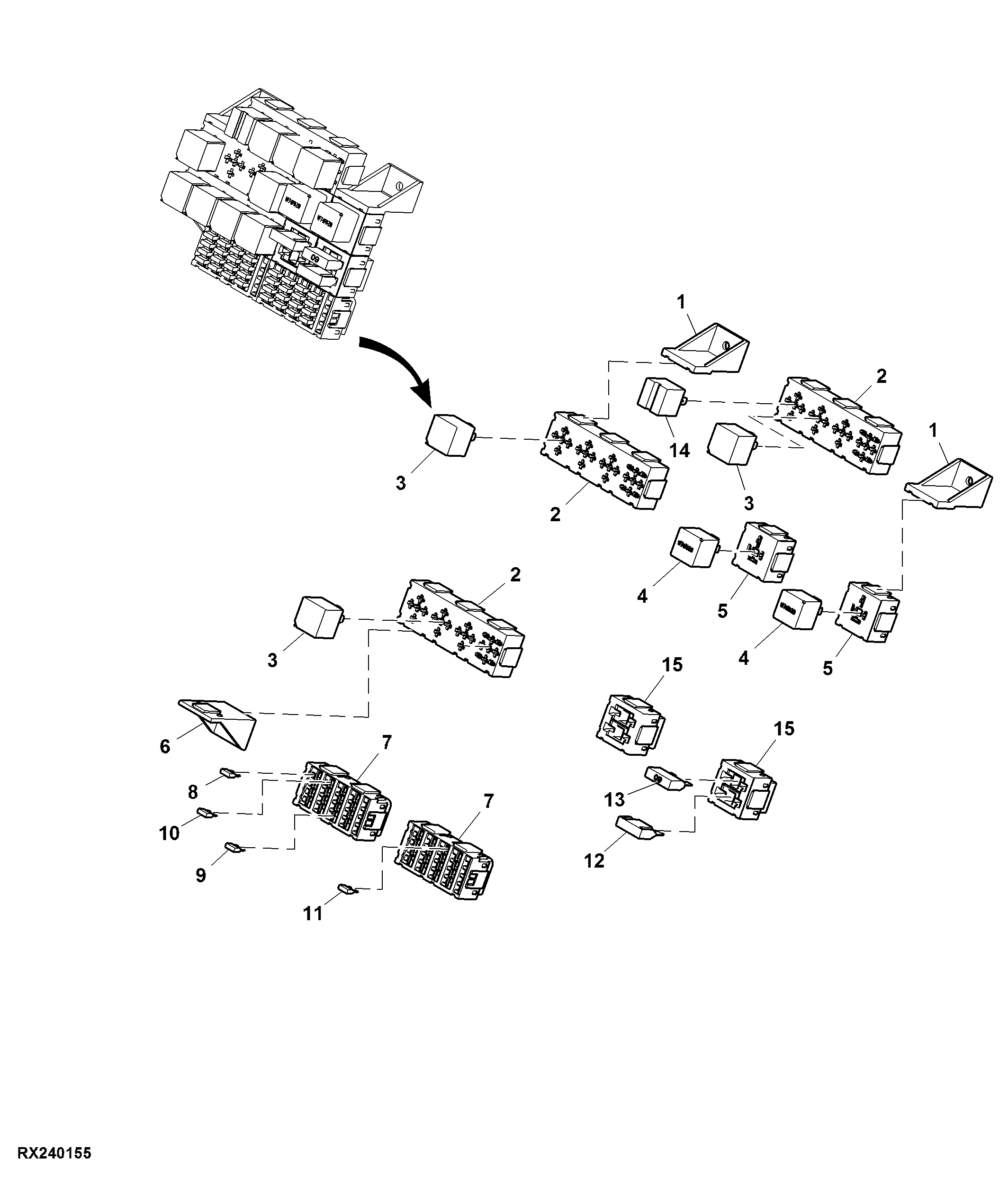Load Center, Cab Wiring Harness, IVT™, For North America