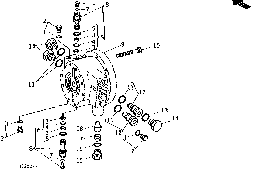 HYDROSTATIC DRIVE CENTER SECTION (353601 - )