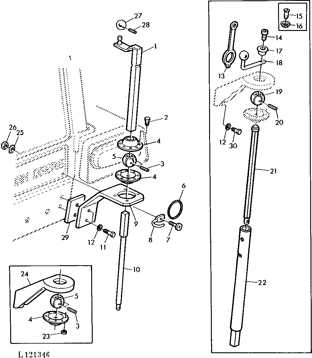 THREE POINT HITCH LIFT LINK ADJUSTMENT (SGB)