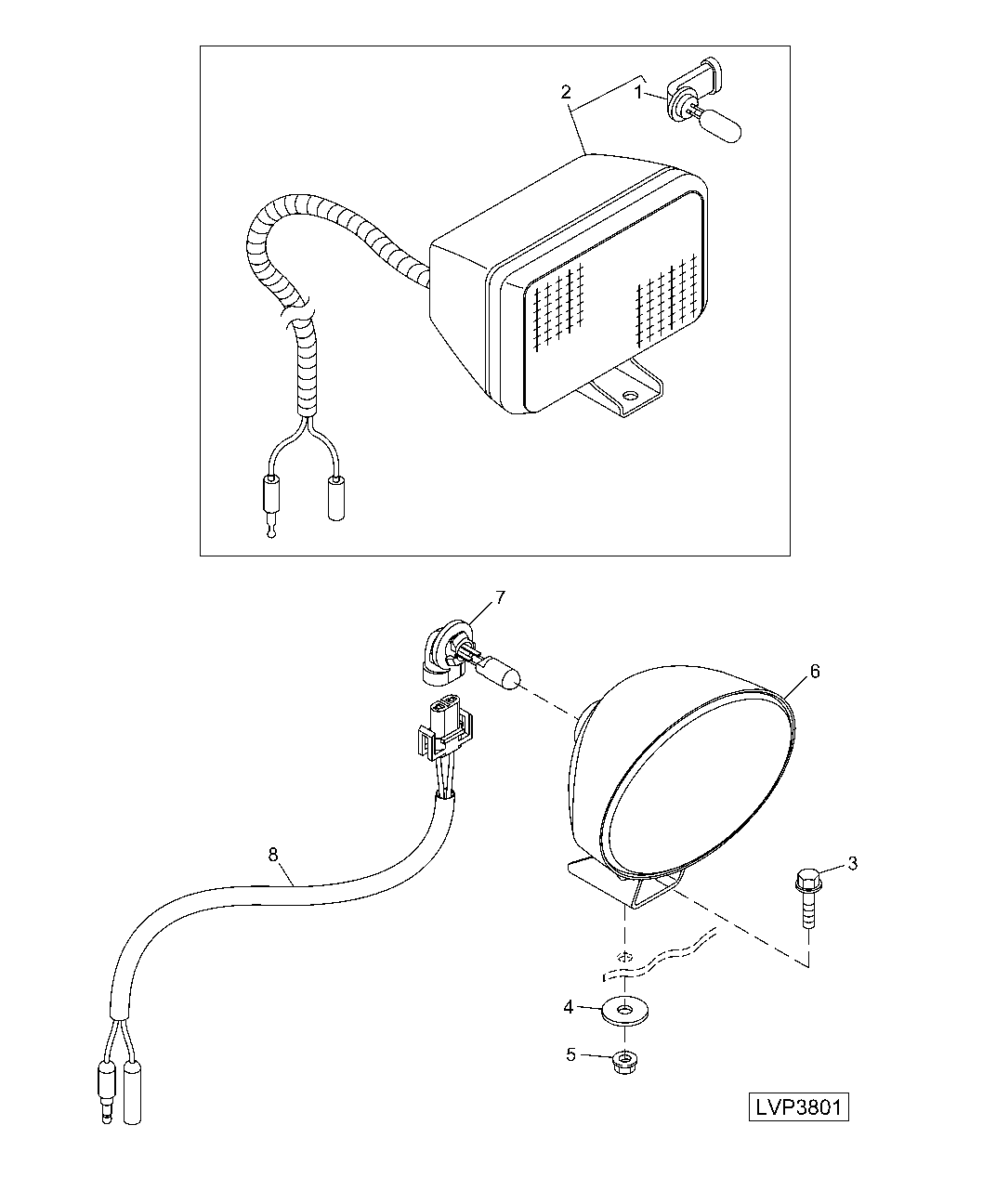 FENDER FLOODLAMP (ISOLATED OPEN OPERATOR STATION)